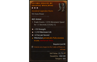 Legendary Boots[*6 FpS | *135 STR | *1310 Life]