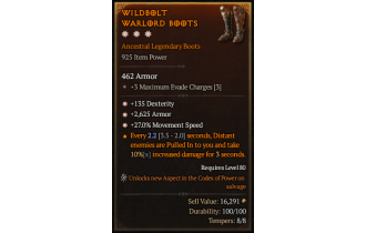 Legendary Boots[*27 MS | *2625 Armor | *135 DEX]