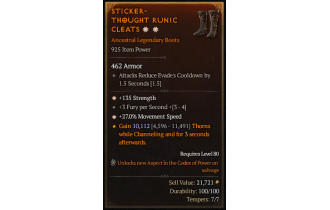 Legendary Boots[*27 MS | *135 STR | 3 FpS]