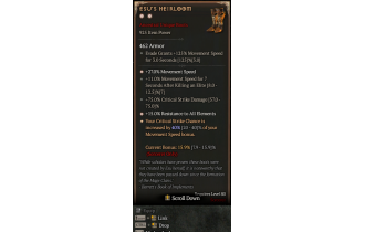 Esu's Heirloom[*CRIT 40 | *27 MS | *15 ResistAll | 75 DMG_Crit | 11 MSEK]