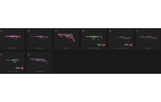 UNIQUE - Unranked - 3x Hue Shift Skins [4 Agents, LVL 40, 3x Coalition:cobra Skins  and MORE!]