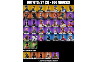 UNIQUE - The Reaper, OG STW  [37 Skins, 100 Vbucks, 34 Axes, 46 Emotes,  and MORE!]