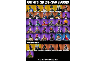 UNIQUE - Trailblazer ,  Rogue Agent  [30 Skins, 350 Vbucks, 22 Axes, 33 Emotes, 27 Gliders and MORE!]