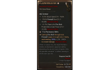 Flameweaver[*DMG 100 | *3 Pyromancy | 22 CT: Firebolt | 39 FirewallSize | 8.5 ATKSPD]