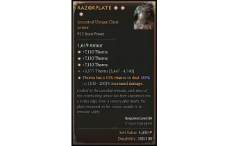 Razorplate[*DMG 185 | *24907 Thorns]