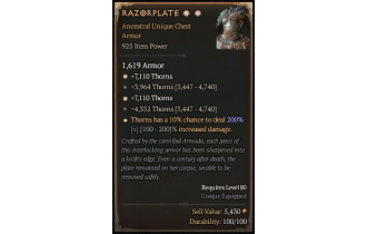 Razorplate[*DMG 200 | *22536 Thorns]