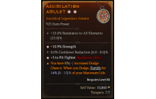 Legendary Amulet[Barbarian | *3 PitFighter | *10.9% STR | 8 CDR]