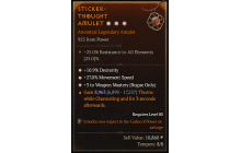 Legendary Amulet[Rogue | *3 WeaponMastery | *27 MS | *10.9% DEX]