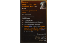 Legendary Chest Armor[*15 ResistAll | *135 WP]