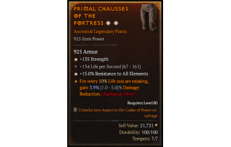 Legendary Pants[*15 ResistAll | *135 STR]