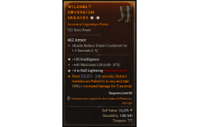 Legendary Boots[Sorcerer | *4 BallLightning | *135 INT | 645 Life]