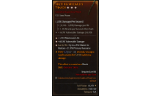 Legendary Wand[*21 LH:Res | *60 DMG_Vulnerable | *1310 Life]