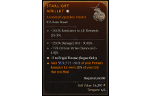 Legendary Amulet[Rogue | *3 FrigidFinesse | 7.5 Crit | 25 DMG]