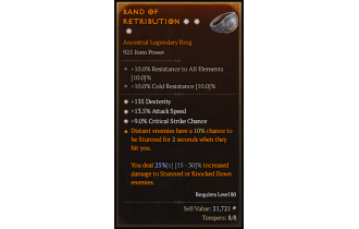 Legendary Ring[*9 Crit | *13.5 ATKSPD | *135 DEX]