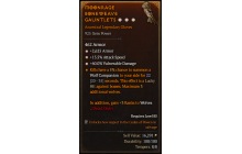 Legendary Gloves[*13.5 ATKSPD | *60 DMG_Vulnerable | *2625 Armor]