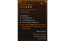 Legendary Helm[*12 CDR | *135 INT | *1310 Life]