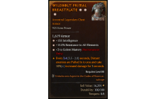 Legendary Chest Armor[Necromancer | *3 Golem | *15 ResistAll | *135 INT]