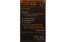 Legendary Boots[*2625 Armor | *6 MpS | *1310 Life]