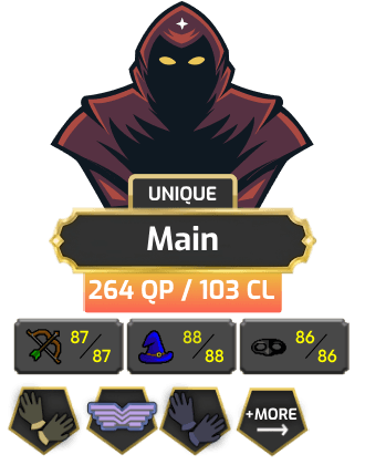 Main | TTL: 1620 | CL: 103 | QP: 264 [B Gloves, Piety, Pets, Mithril Gloves, MM1, Ava's, Lunars, DT1, RFD + MORE!]