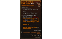 Legendary Amulet[Druid | *3 CallOfTheWild | *12 Crit | 666 Life]