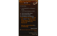 Legendary Ring[*9 Crit | *9 LHC | *10.5 RCR]