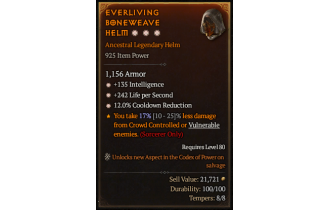 Legendary Helm[*12 CDR | *135 INT | *242 LpS]