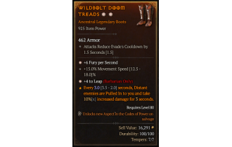 Legendary Boots[Barbarian | *4 Leap | *6 FpS | 15 MS]