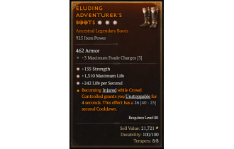 Legendary Boots[*135 STR | *1310 Life]