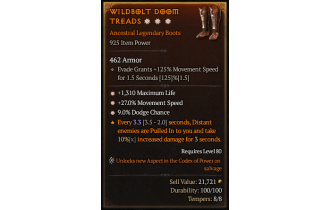 Legendary Boots[*27 MS | *9 Dodge | *1310 Life]