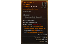 Legendary Boots[Sorcerer | *4 Blizzard | *135 INT | *1310 Life]