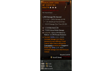 Legendary One-Handed Axe[*21 LH:Res | *75 DMG_Crit | *1310 Life]