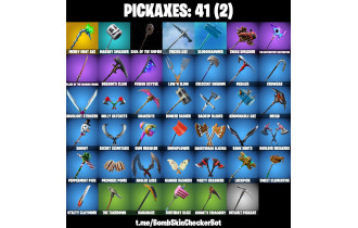 UNIQUE -  Aura , Merry Minty Pickaxe  [28 Skins, 150 Vbucks, 41 Axes, 50 Emotes, 41 Gliders and MORE!]