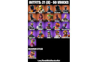 UNIQUE - Fresh,  Take The L  [21 Skins, 50 Vbucks, 8 Axes, 21 Emotes, 15 Gliders and MORE!]