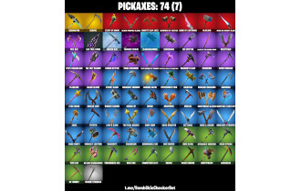 UNIQUE - Travis Scott,  Fishstick (World Cup)  [80 Skins, 165 Vbucks, 74 Axes, 76 Emotes, 76 Gliders and MORE!]