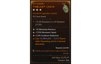 Legendary Amulet[*27 MS | *12 CDR | *20 MR]