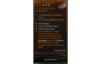 Legendary Ring[*9 Crit | *9 LHC | *45 DMG]