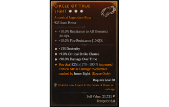 Legendary Ring[*9 Crit | *90 DMG_DoT | *135 DEX]