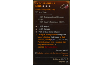 Legendary Ring[*9 Crit | *45 DMG | *135 STR]