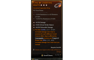 Legendary Ring[*9 Crit | *60 DMG_Vulnerable | *45 DMG]