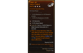 Legendary Ring[*13.5 ATKSPD | *36 LH:Vulnerable | *135 DEX]