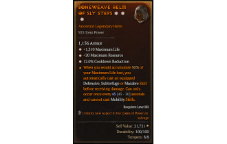 Legendary Helm[*12 CDR | *20 MR | *1310 Life]