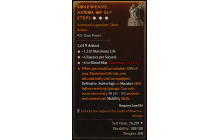 Legendary Chest Armor[Necromancer | *4 BloodMist | *6 ESpS | *1310 Life]