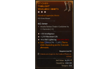 Legendary Boots[Sorcerer | *4 BallLightning | *135 INT | *1310 Life]