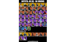 UNIQUE - The Reaper,  Take The L [45 Skins, 50 Vbucks, 21 Axes, 34 Emotes, 29 Gliders and MORE!]