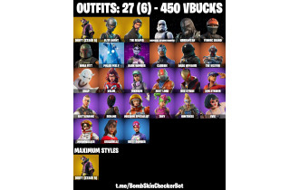 UNIQUE - The Reaper, Take The L  [27 Skins, 450 Vbucks, 25 Axes, 39 Emotes, 34 Gliders and MORE!]