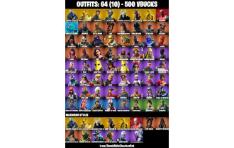 UNIQUE - The Reaper,  Take The L [64 Skins, 500 Vbucks, 53 Axes, 73 Emotes, 59 Gliders and MORE!]