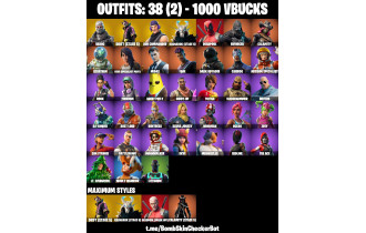 UNIQUE - Havoc, Take The L  [38 Skins, 1000 Vbucks, 32 Axes, 37 Emotes, 36 Gliders and MORE!]