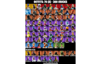 UNIQUE - Blue Team Leader ,  Take The L  [70 Skins, 300 Vbucks, 55 Axes, 90 Emotes, 70 Gliders and MORE!]