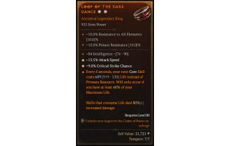 Legendary Ring[*9 Crit | *13.5 ATKSPD | 84 INT]