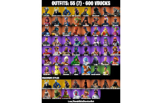 UNIQUE - The Reaper , Take The L  [55 Skins, 600 Vbucks, 37 Axes, 55 Emotes, 54 Gliders and MORE!]